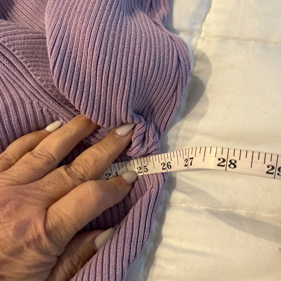 Lilly Pulitzer Orchid Flowered VNeck Trim Silk Sweater - Picture 5 of 6